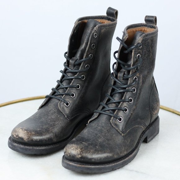 frye veronica combat stonewash